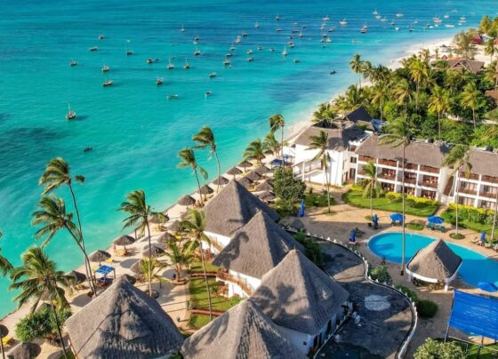 Tourists to Zanzibar Beaches