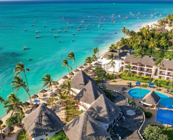 Tourists to Zanzibar Beaches